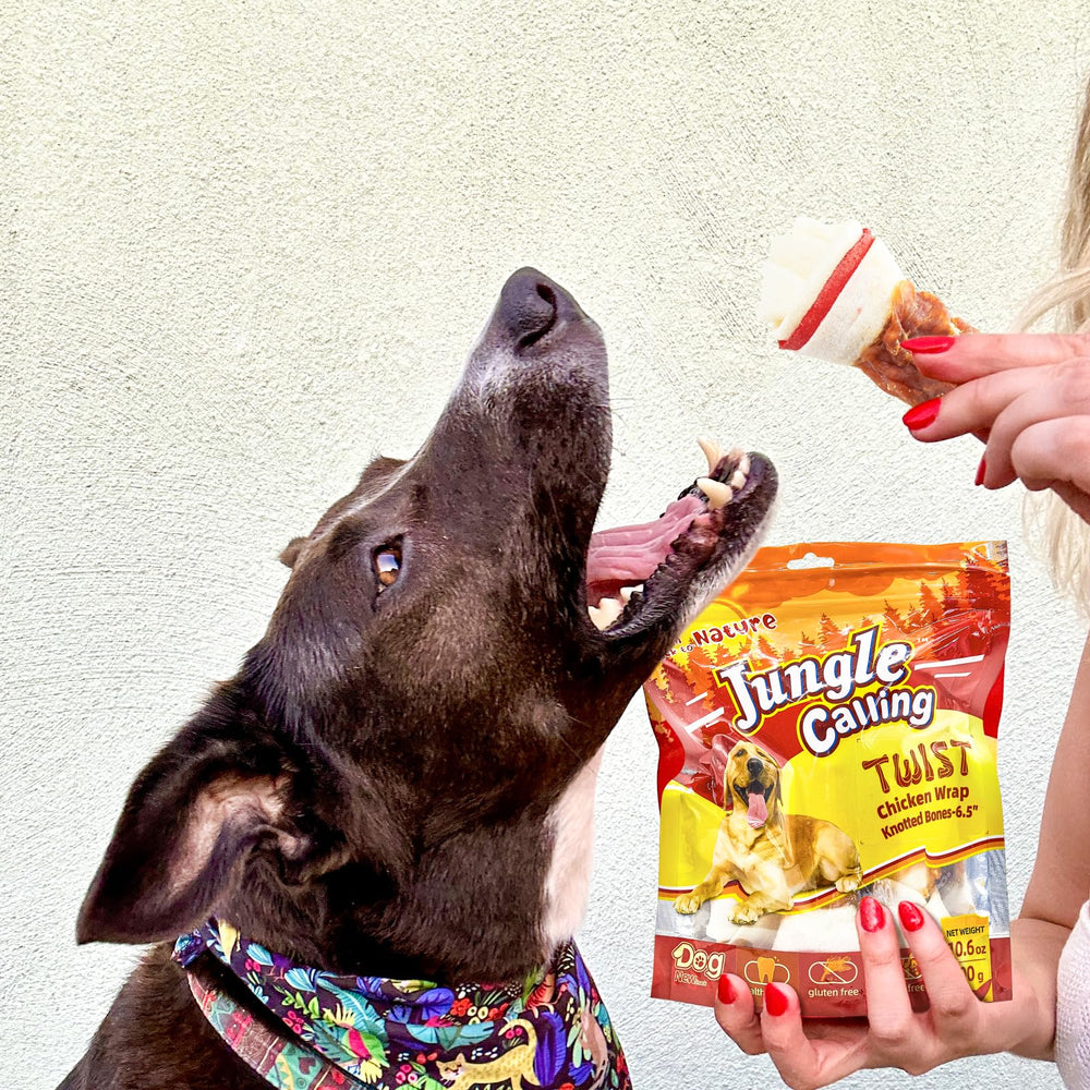 Jungle Calling dental friendly chew designed for mouth-friendly chewing.