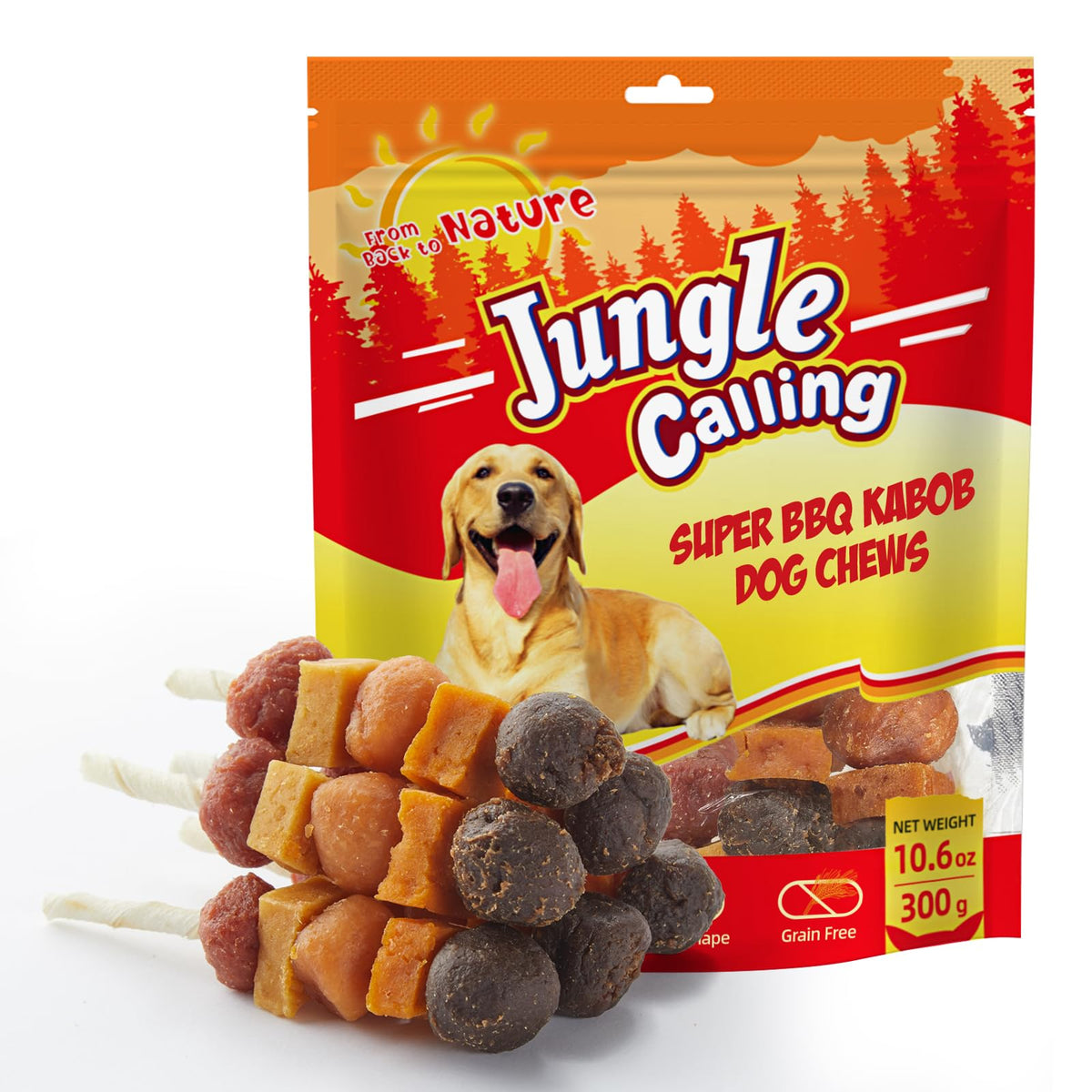 Jungle Calling Kabob chicken highlights a protein-rich snack for dogs