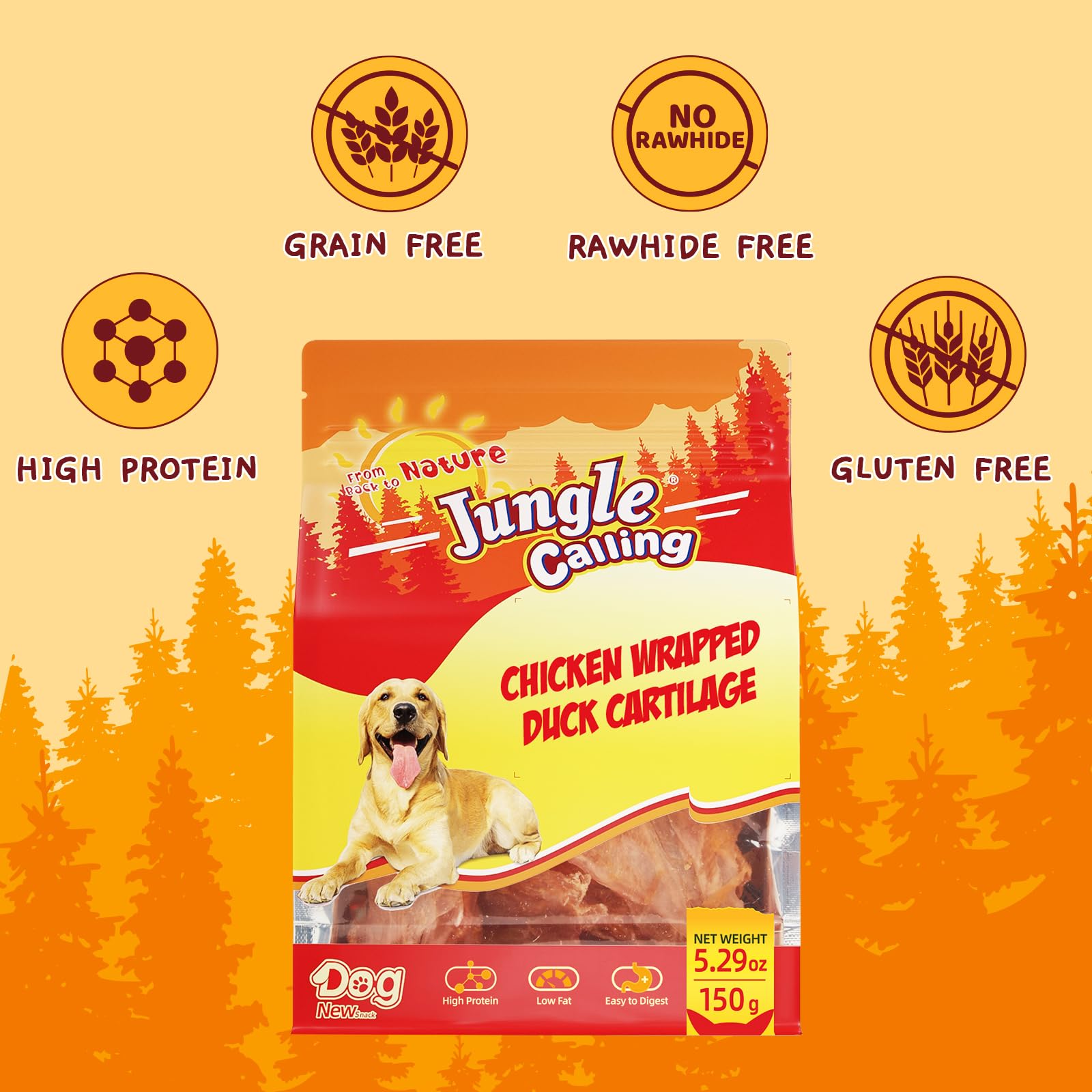 Sin rawhide: alternativa segura para masticar con Jungle Calling