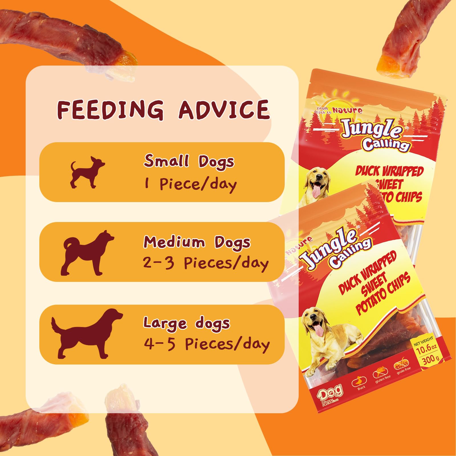 Texture moelleuse Jungle Calling, croquettes satisfaisantes pour chiens qui aiment mâcher.