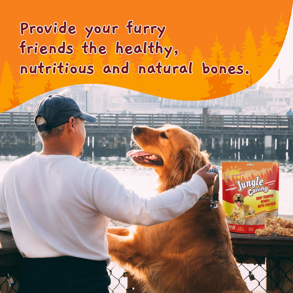 Jungle Calling porciones de masticación para mantener al perro entretenido