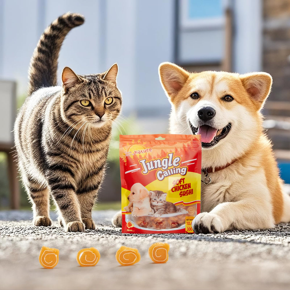 Jungle Calling, nutrición proteica para perros y gatos en snack sabroso