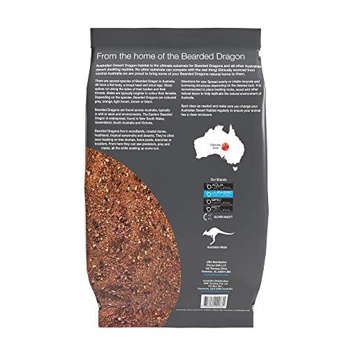 JurassicNatural substrato desértico en tanque para reptiles mantiene temperatura estable.