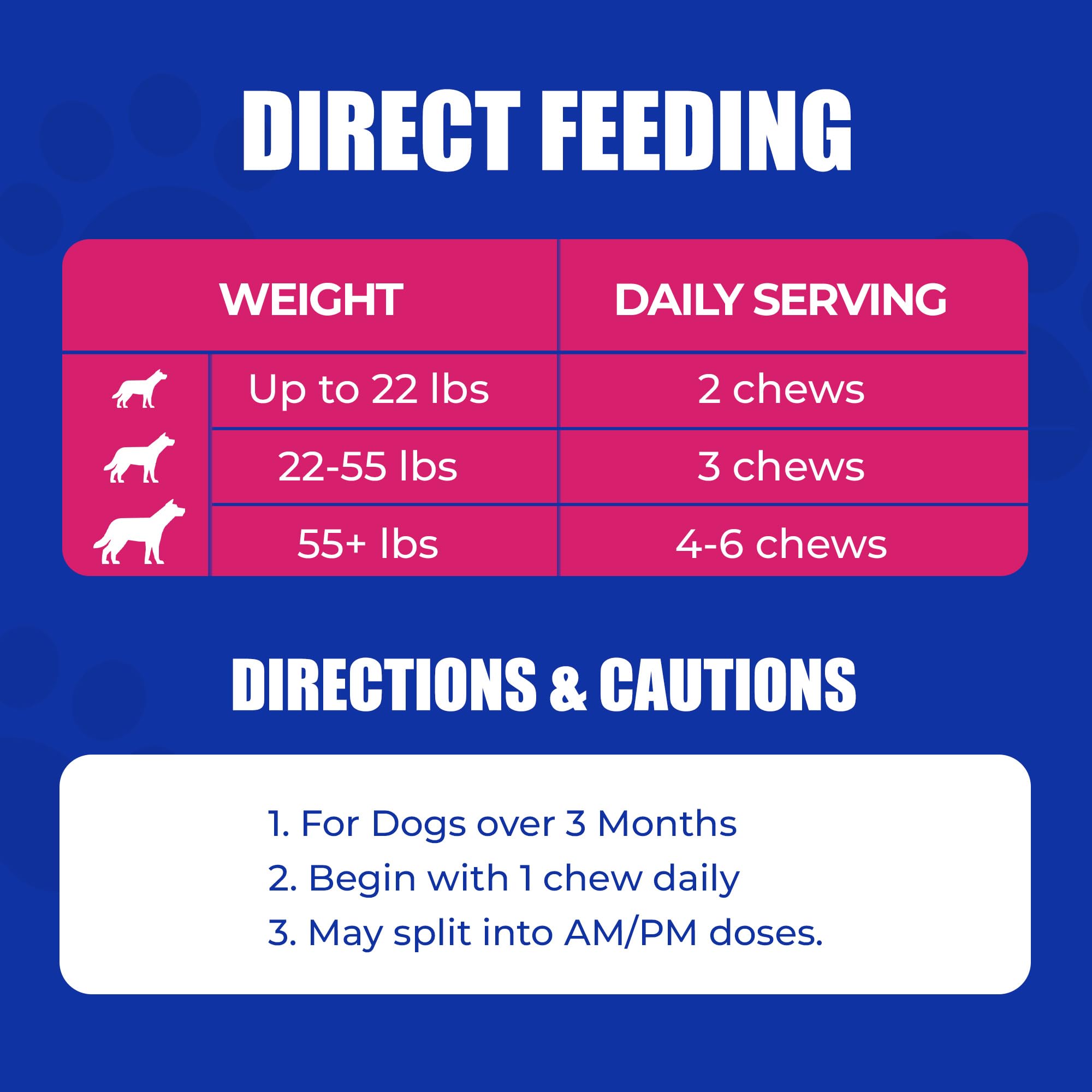 Just Try 300 Bites para perros, taurina y visión para una vida diaria clara