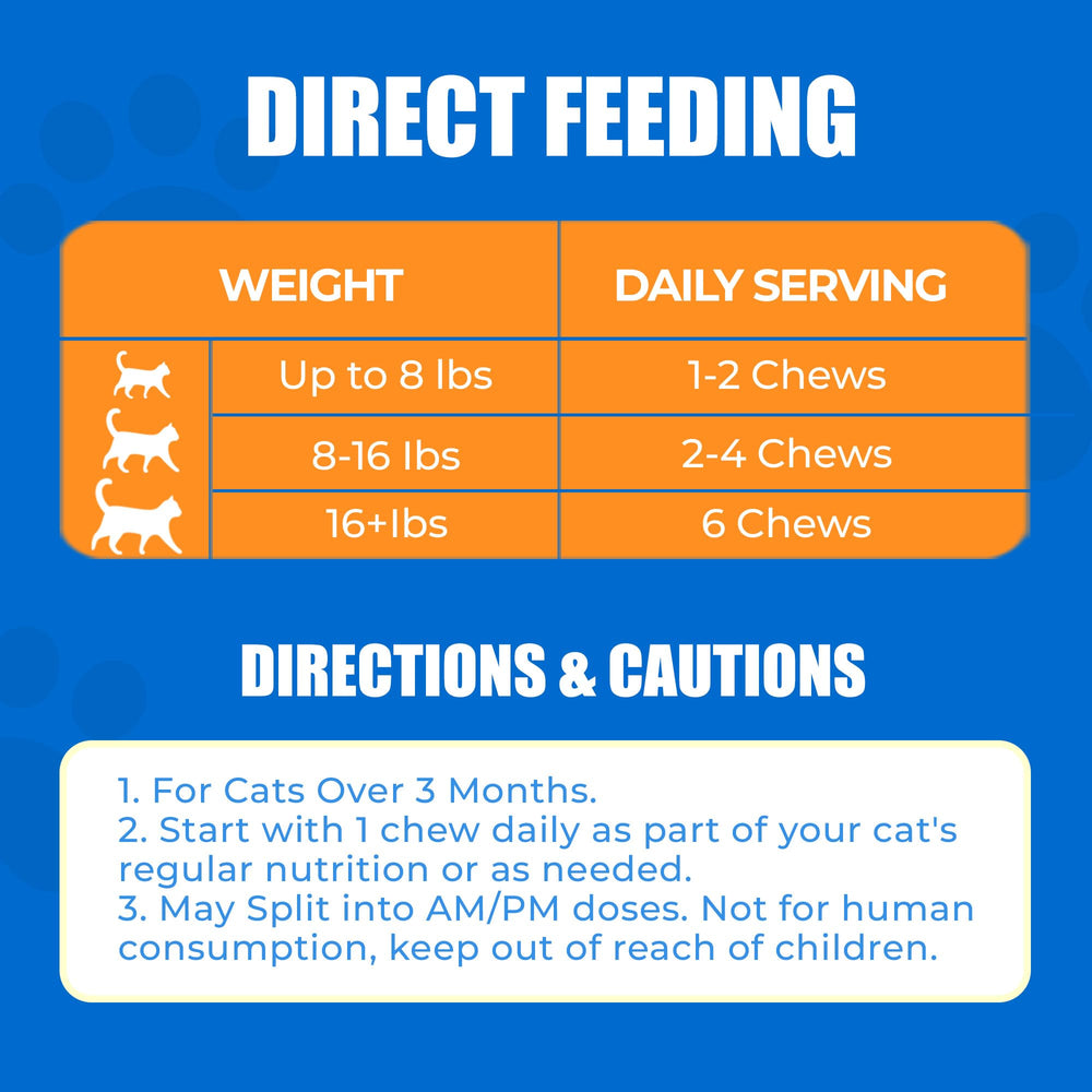 Just Try 300 Bites omega-3 para gatos con apoyo cognitivo
