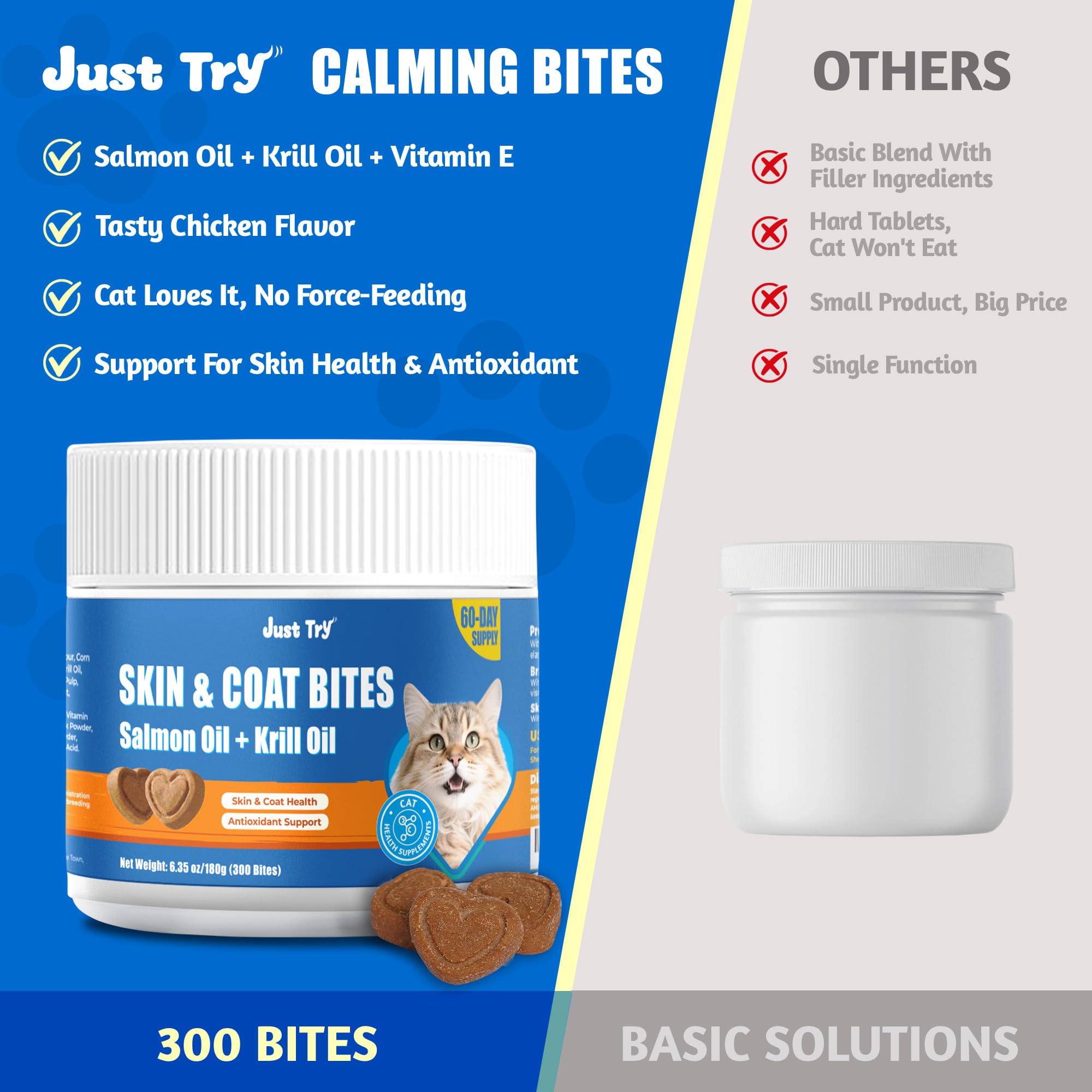 Just Try 300 Bites refuerza la inmunidad de tu gato