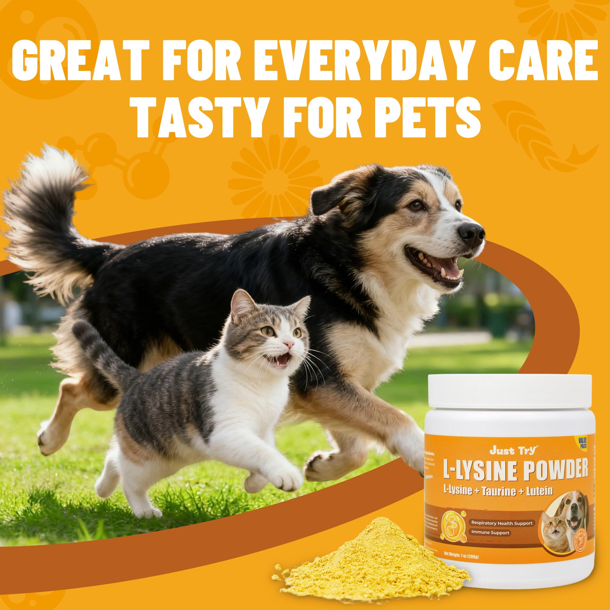 Just Try Lisina, dosificación sencilla en cada cucharita para gatos
