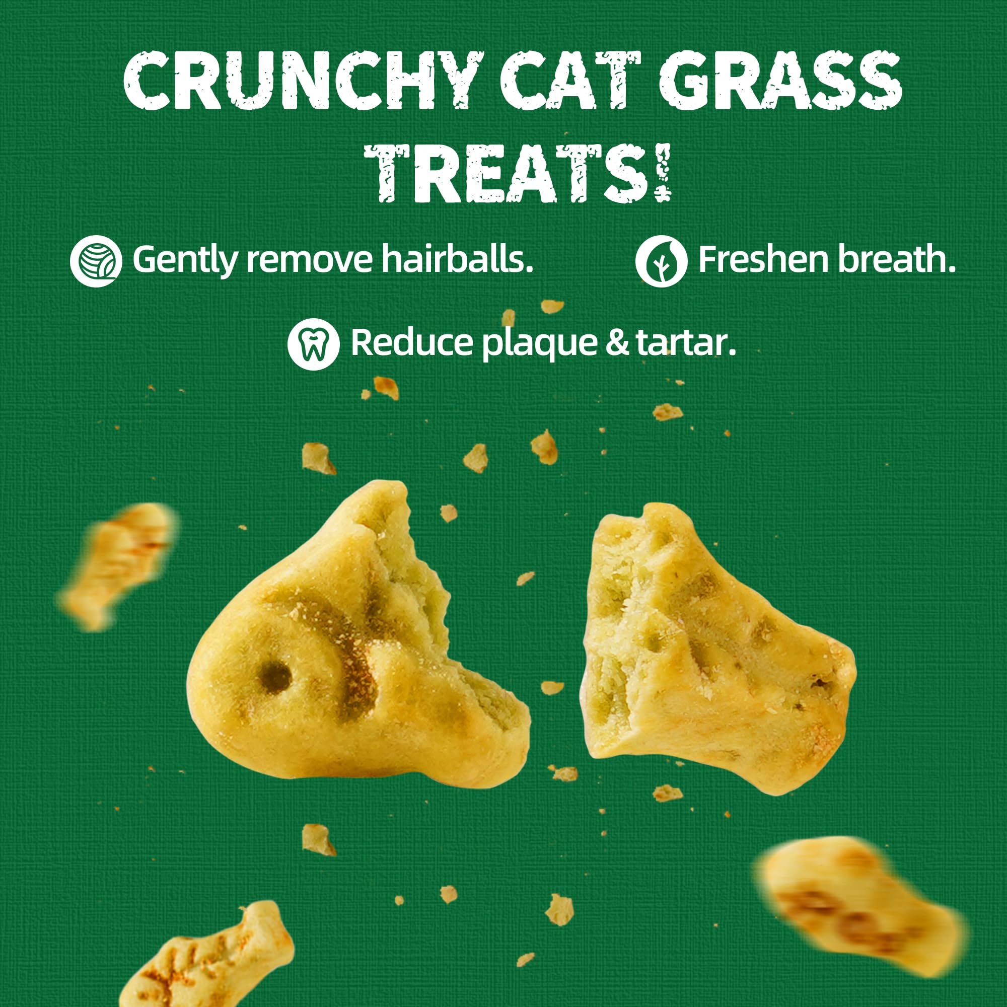 Just Try snack dental para gatos con salmón, ayuda a limpiar dientes