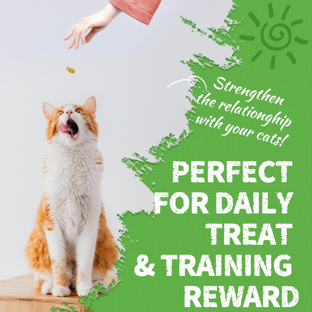 Just Try Snacks entrenamiento gatos sabor placentero y recompensa.