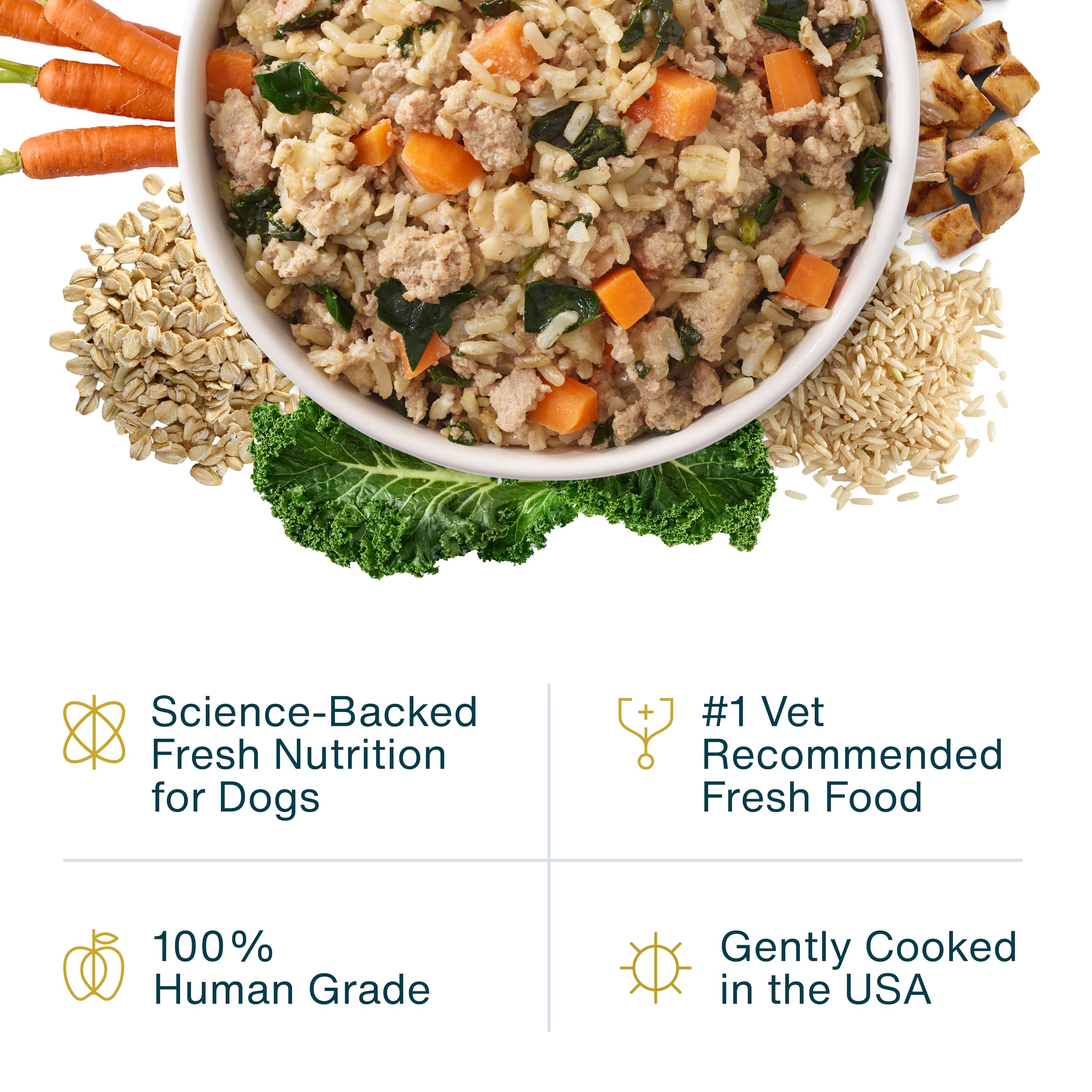 JustFoodForDogs JustFresh, bolsa reutilizable para conservar frescura sin conservantes.