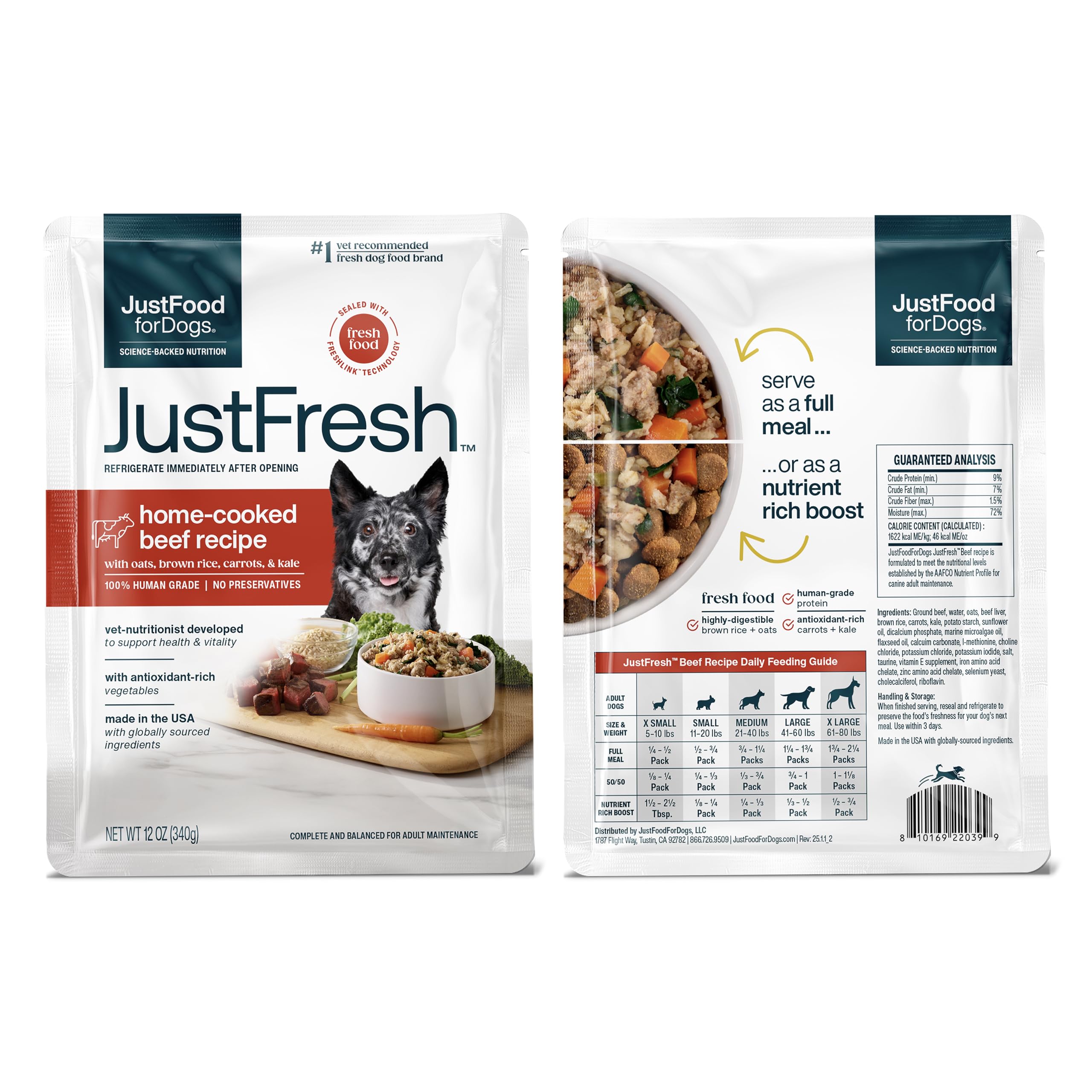 JustFresh servido en tazón realza la experiencia de comer fresco