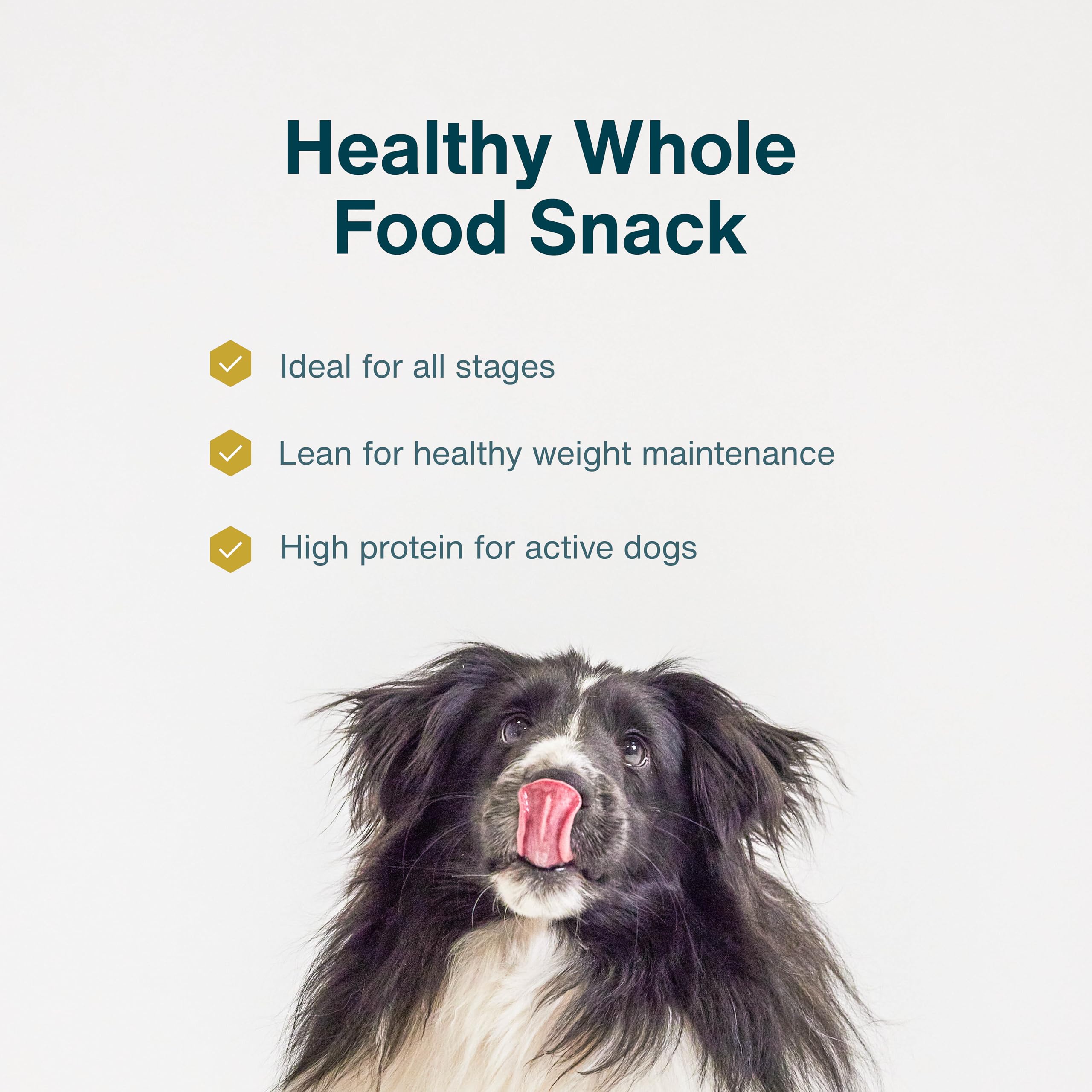 JustFoodForDogs low-calorie icon signaling snack-size rewards