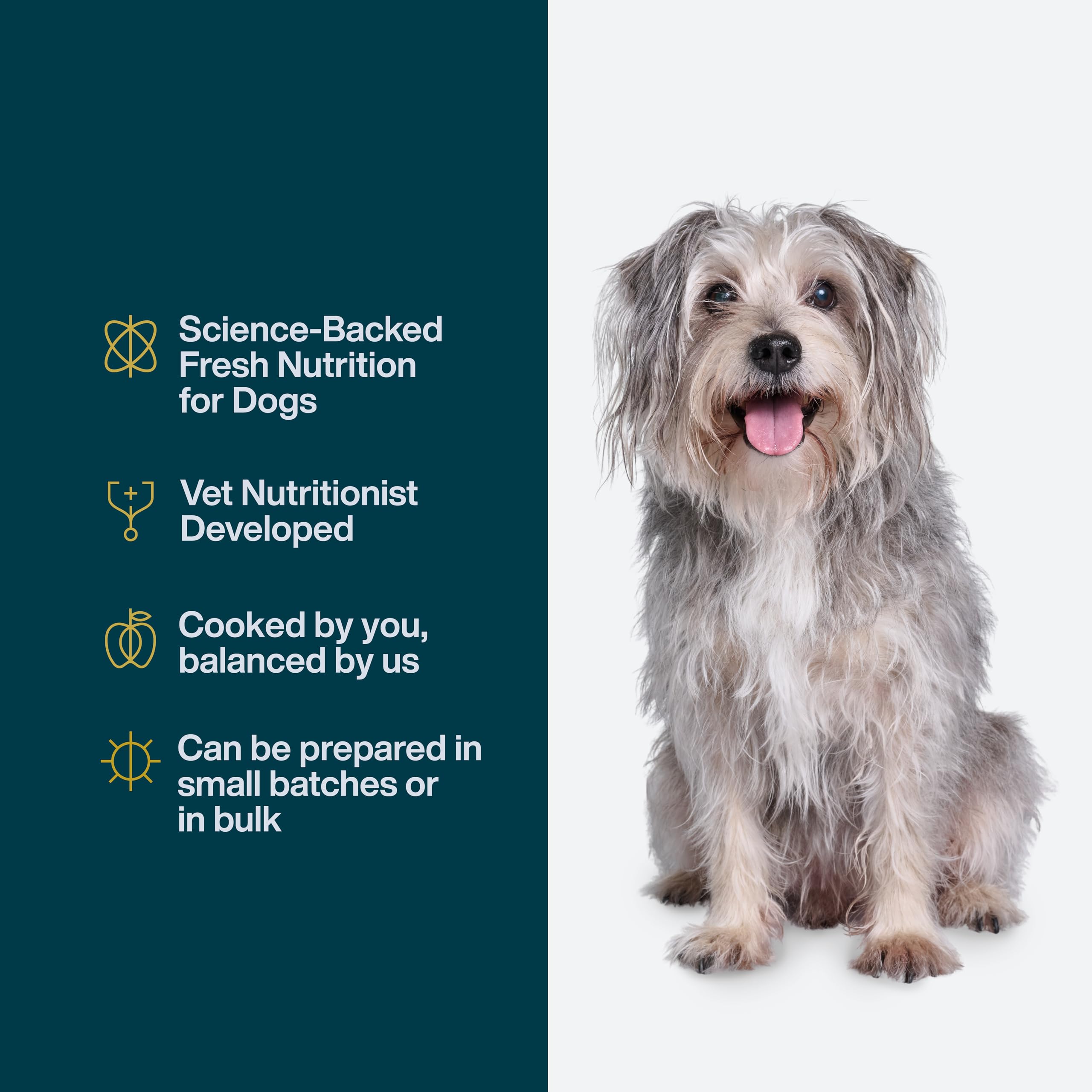 JustFoodForDogs Mezcla Nutriente: ingredientes frescos para recetas caseras
