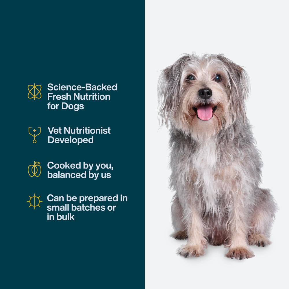 JustFoodForDogs Mezcla Nutriente: ingredientes frescos para recetas caseras
