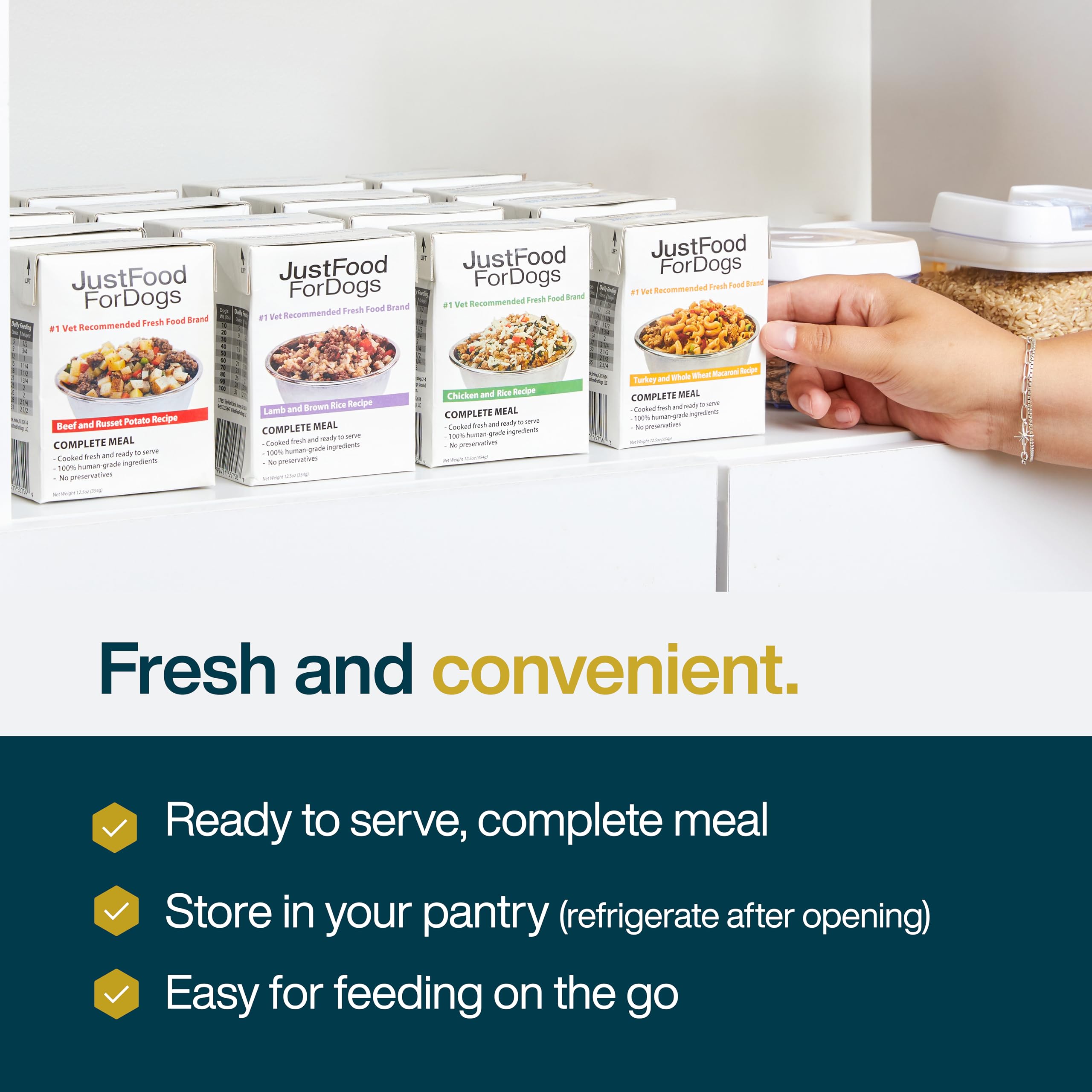 JustFoodForDogs Pantry Fresh comida de calidad humana para perros de confianza