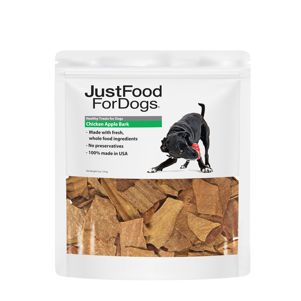 JustFoodForDogs pollo-manzana-bocado, premio sabroso para entrenamiento.