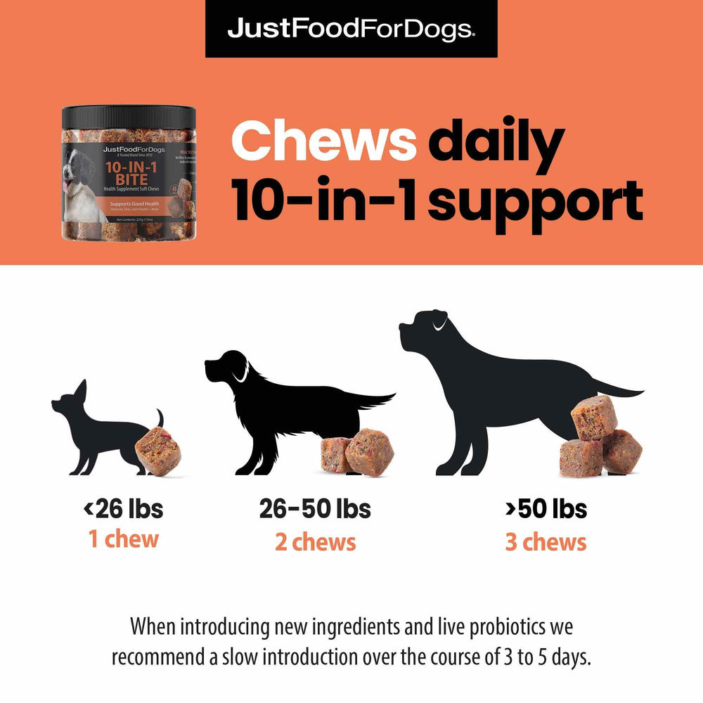 JustFoodForDogs prensado en frío conserva nutrientes esenciales para el bienestar articular