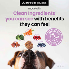 JustFoodForDogs prensado frio conserva nutrientes clave