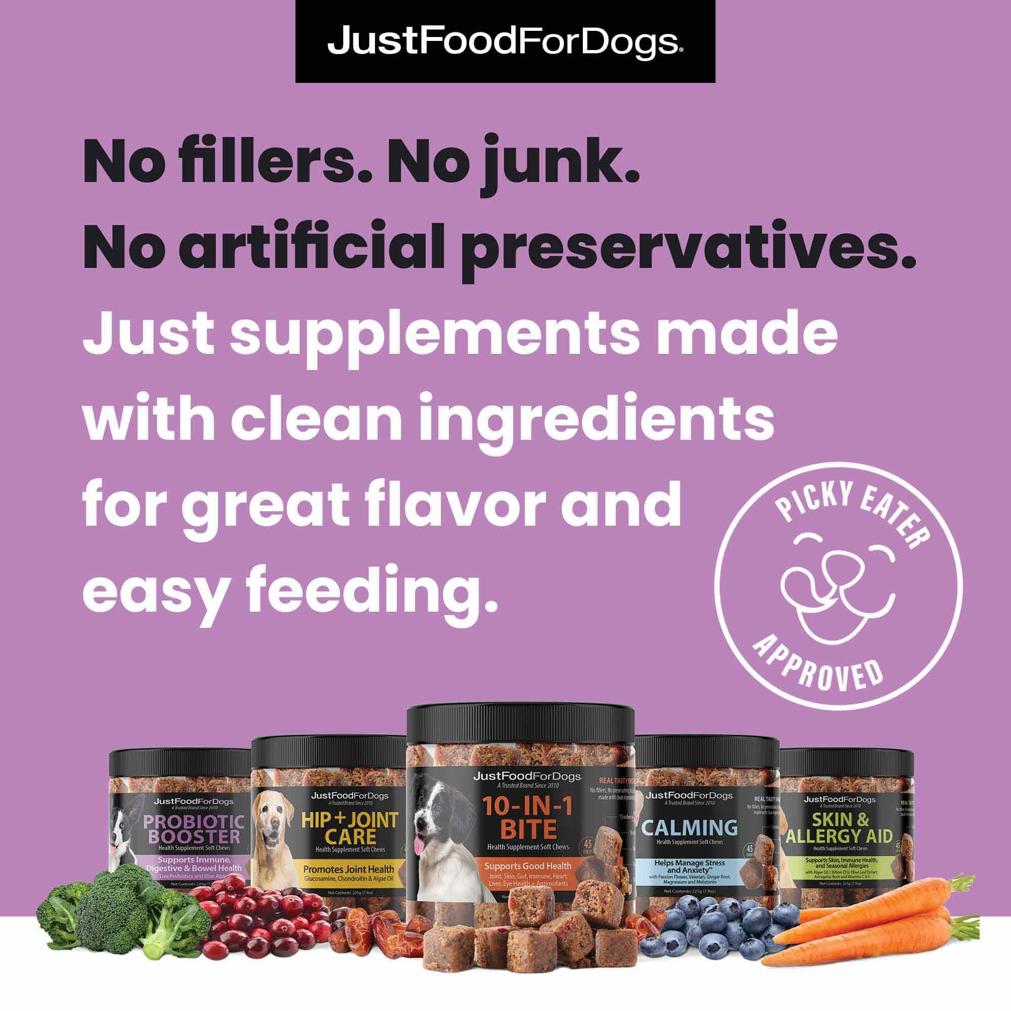 JustFoodForDogs uso diario para perros de todas las razas y edades