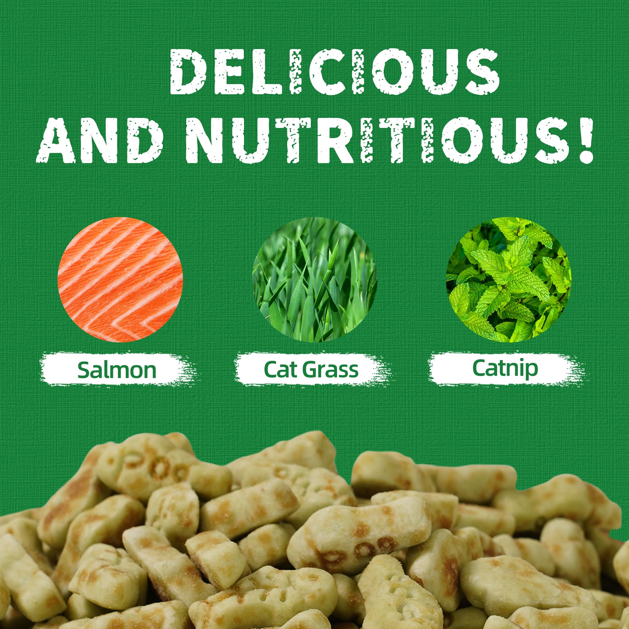 Just Try croquetas de salmón con hierba gatera en envase 36oz