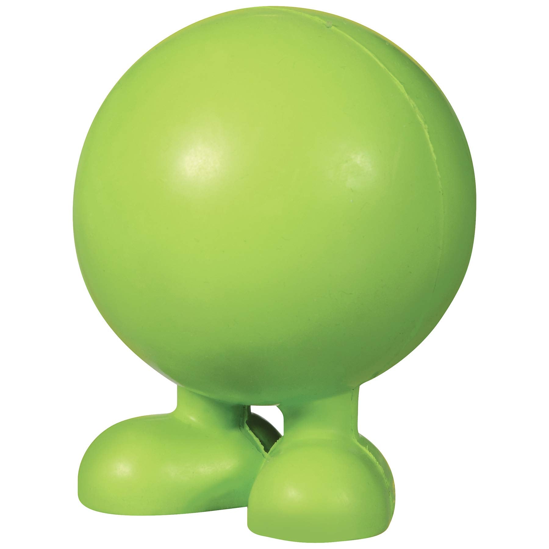 JW Good Cuz, bola de goma natural con patas, resistente para masticar al aire libre