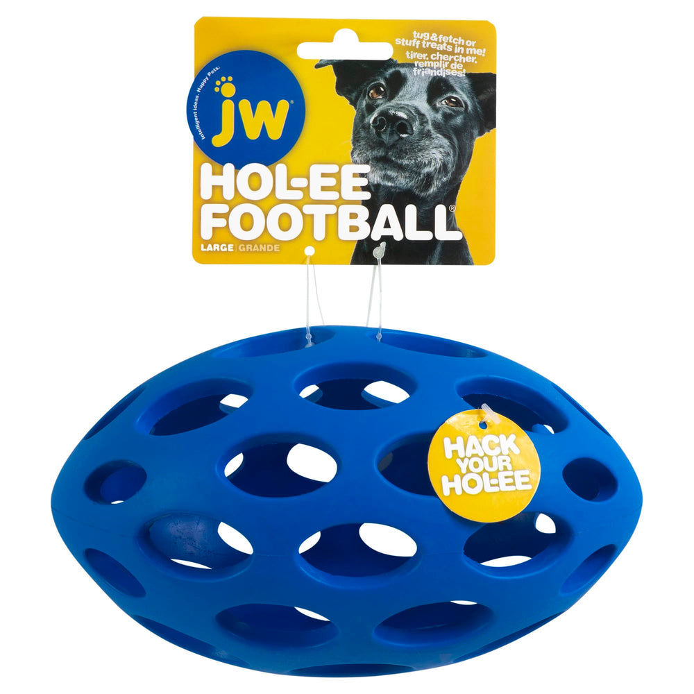 JW Hol-ee Football, juguete-puzzle para perros grandes que estimula la mente