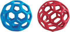 JW HOL-ee Roller pequeño, mordedor de caucho natural para juego y entrenamiento.