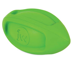 JW iSqueak Funble Football: pelotas duraderas para perros grandes, ideal para buscar y morder