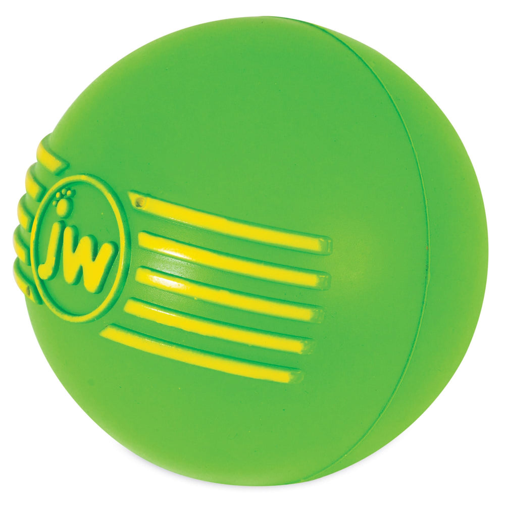 Bola de goma gruesa JW Pet, duradera para mordidas fuertes