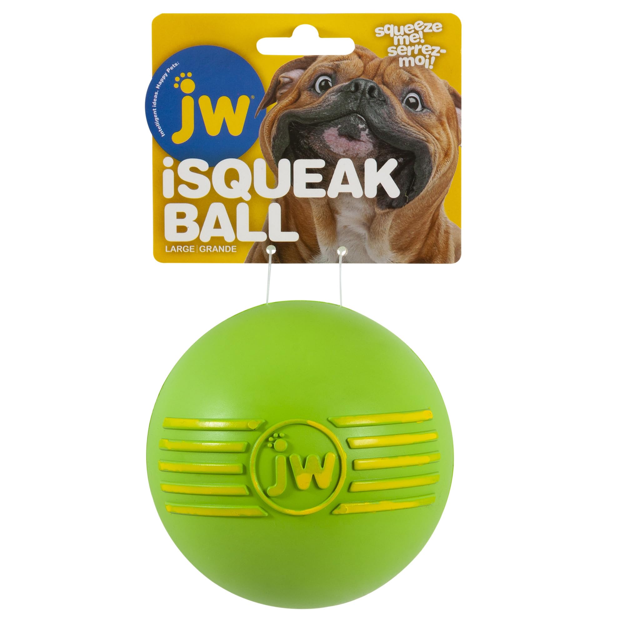Bola de goma resistente JW Pet, perfecta para morder y masticar