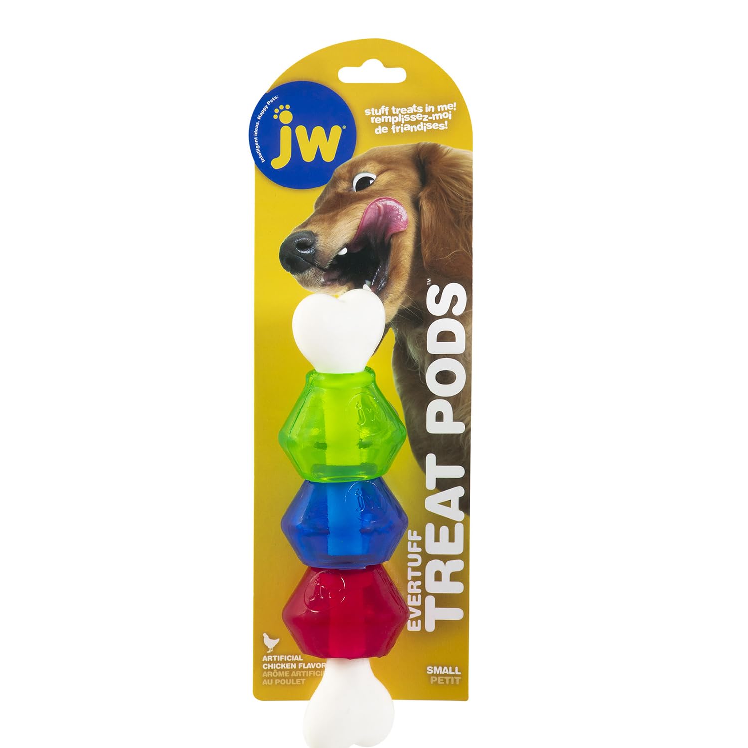 JW Pet EverTuff Treat Pod: hueso de nylon resistente para masticar