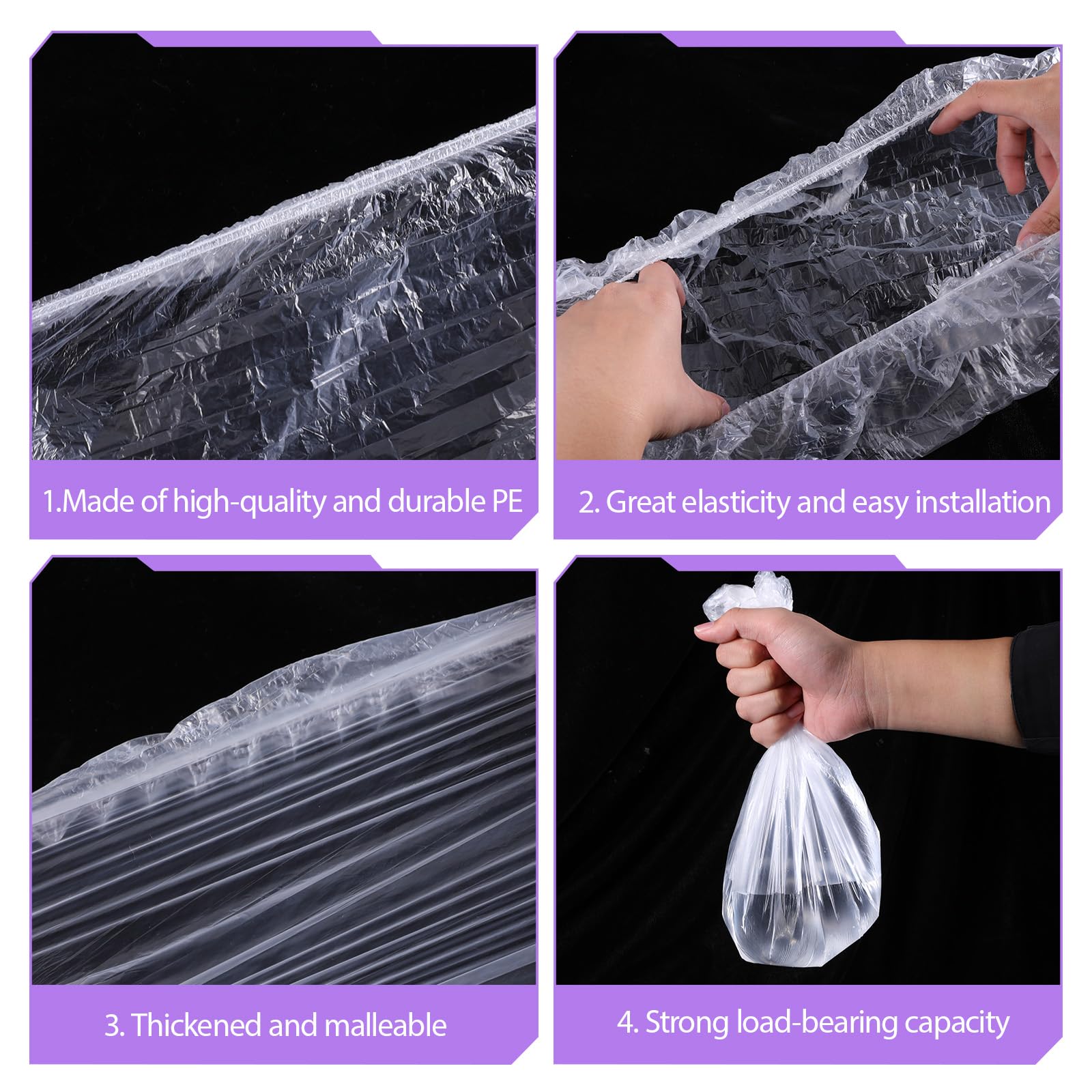 Liner impermeable rápido, evita filtraciones y manchas en el suelo.