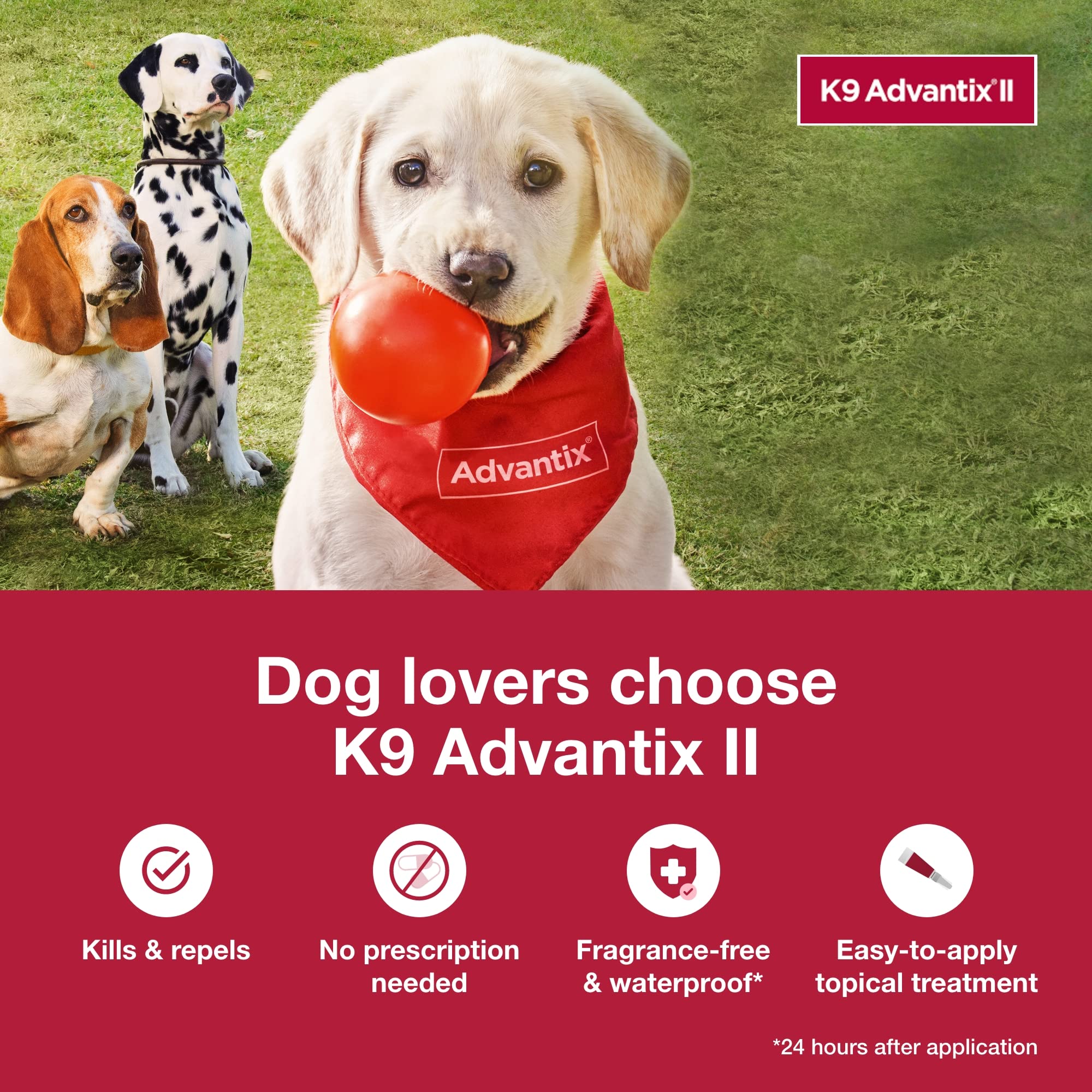 K9 Advantix II XL etiqueta del producto con información clara