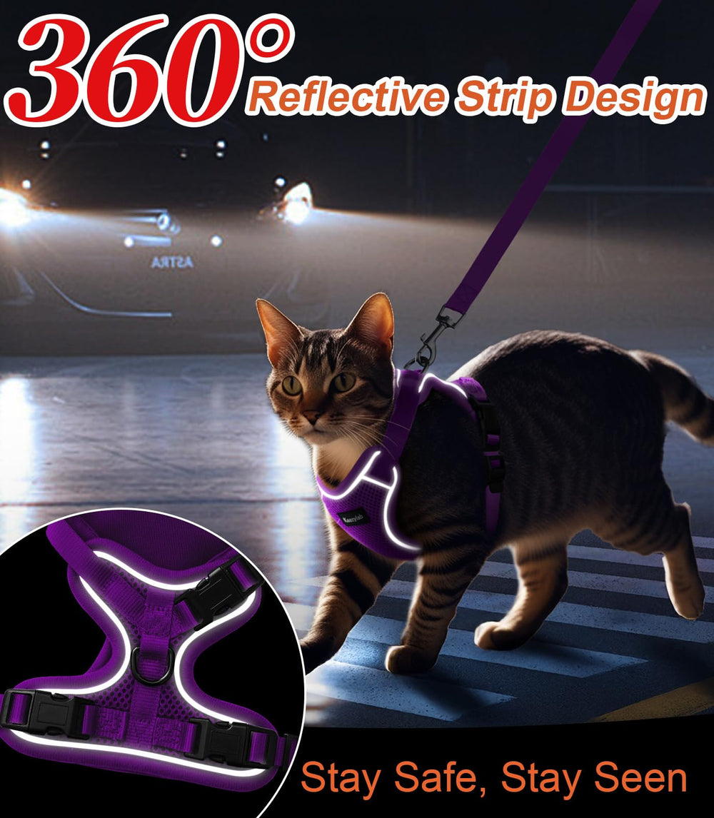 Correa Kaazylab para gato, diseño fácil de colocar