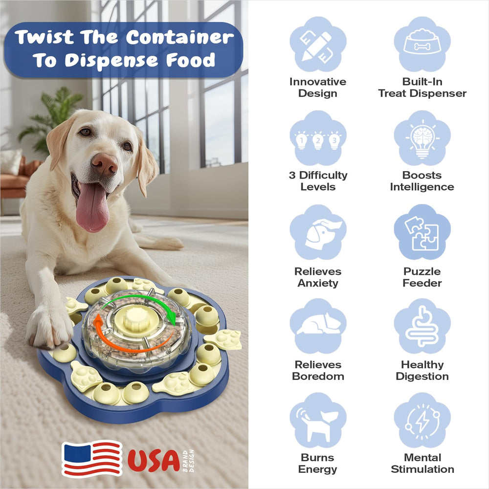 KADTC Rompecabezas para perros con 3 niveles, mantiene el interés y desafía su mente.