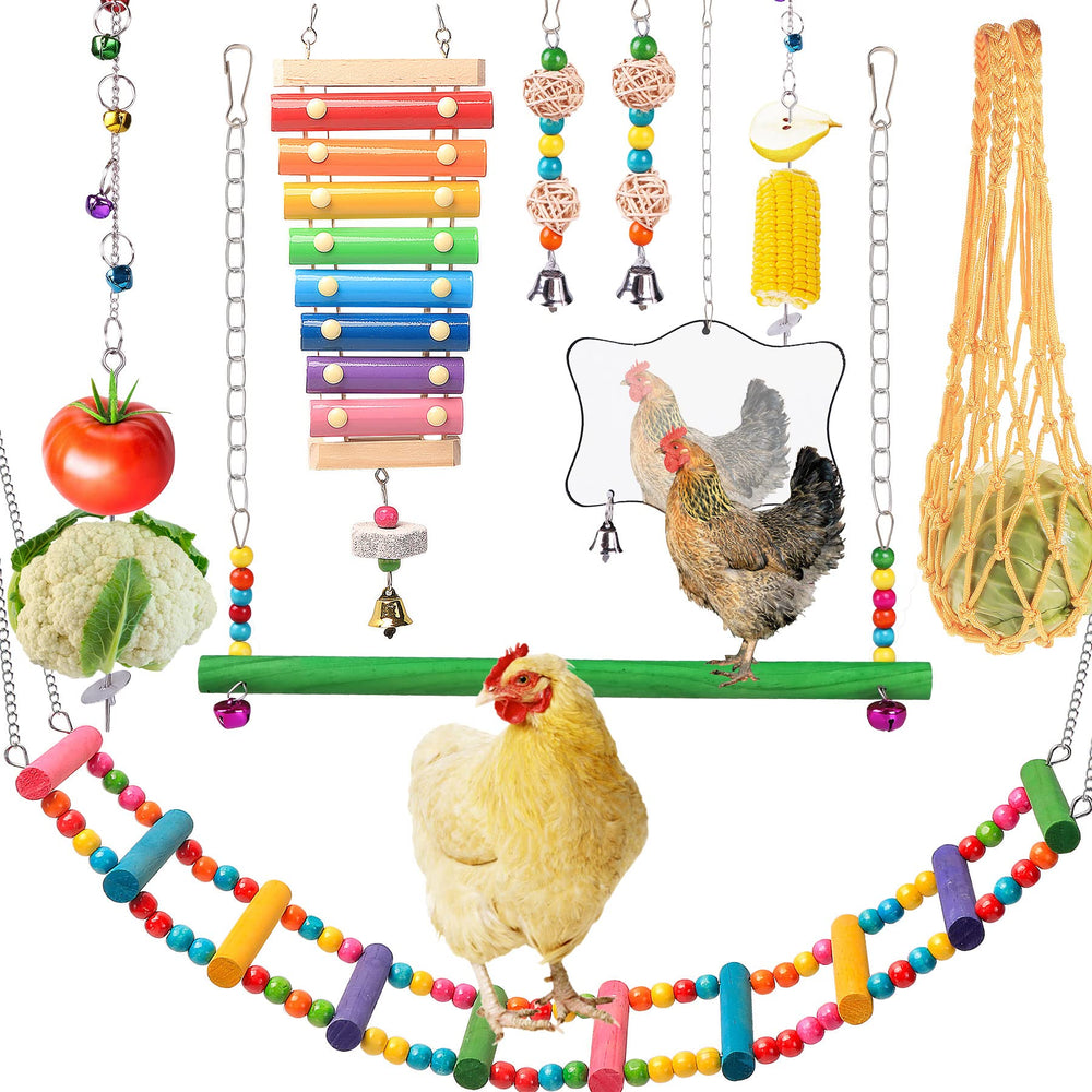 KAKUNM xilofono para gallinas, estimula juego y exploración