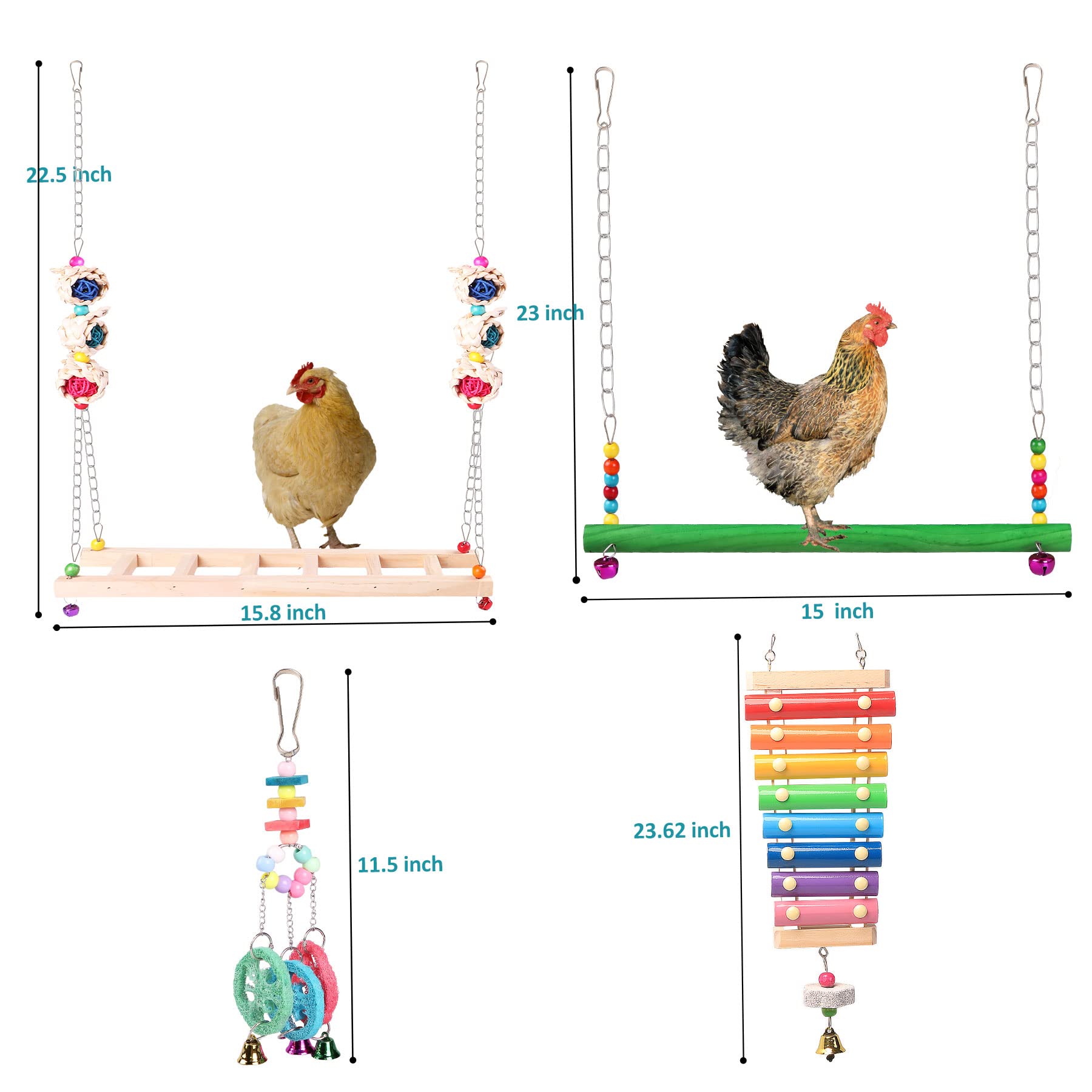 KAKUNM puente-escalera para gallinas: movimiento y exploración.