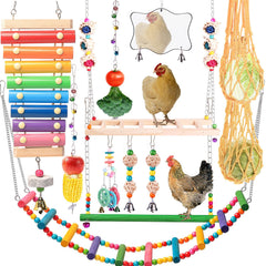 KAKUNM xilófono para gallinas: estimula juego y ejercicio diario.