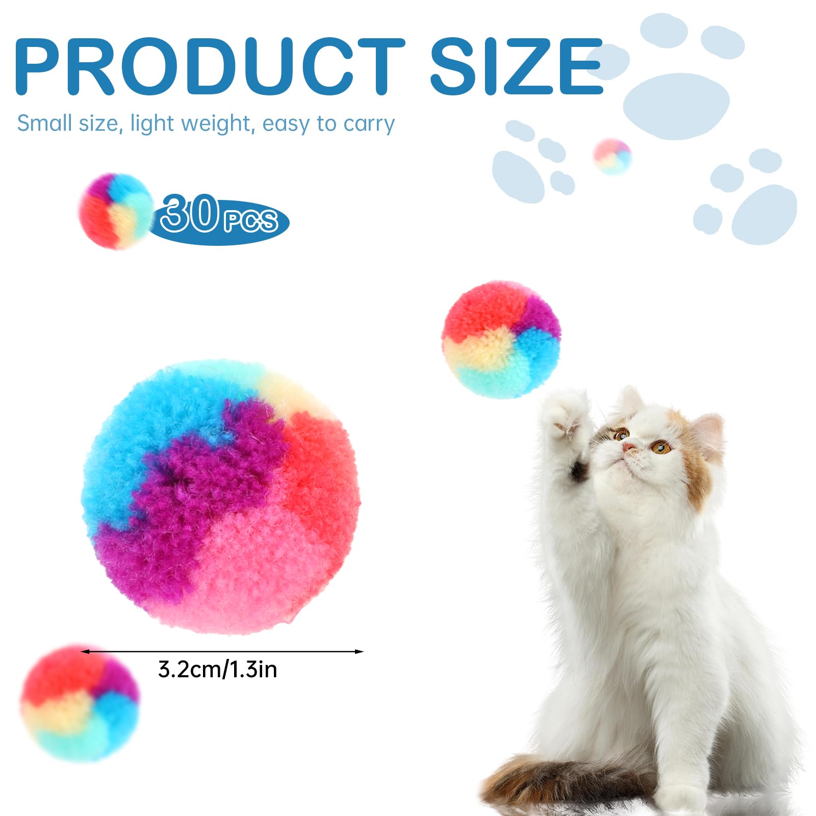 Bolas KALIONE arcoíris, decoración y juguete para hogar con felinos.