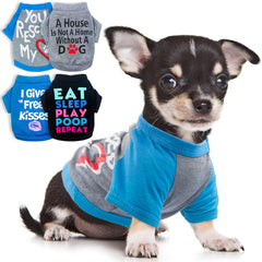 Kallfir's cutie XXS, camiseta para chihuahua Yorkshire, vista frontal, ideal para paseos.