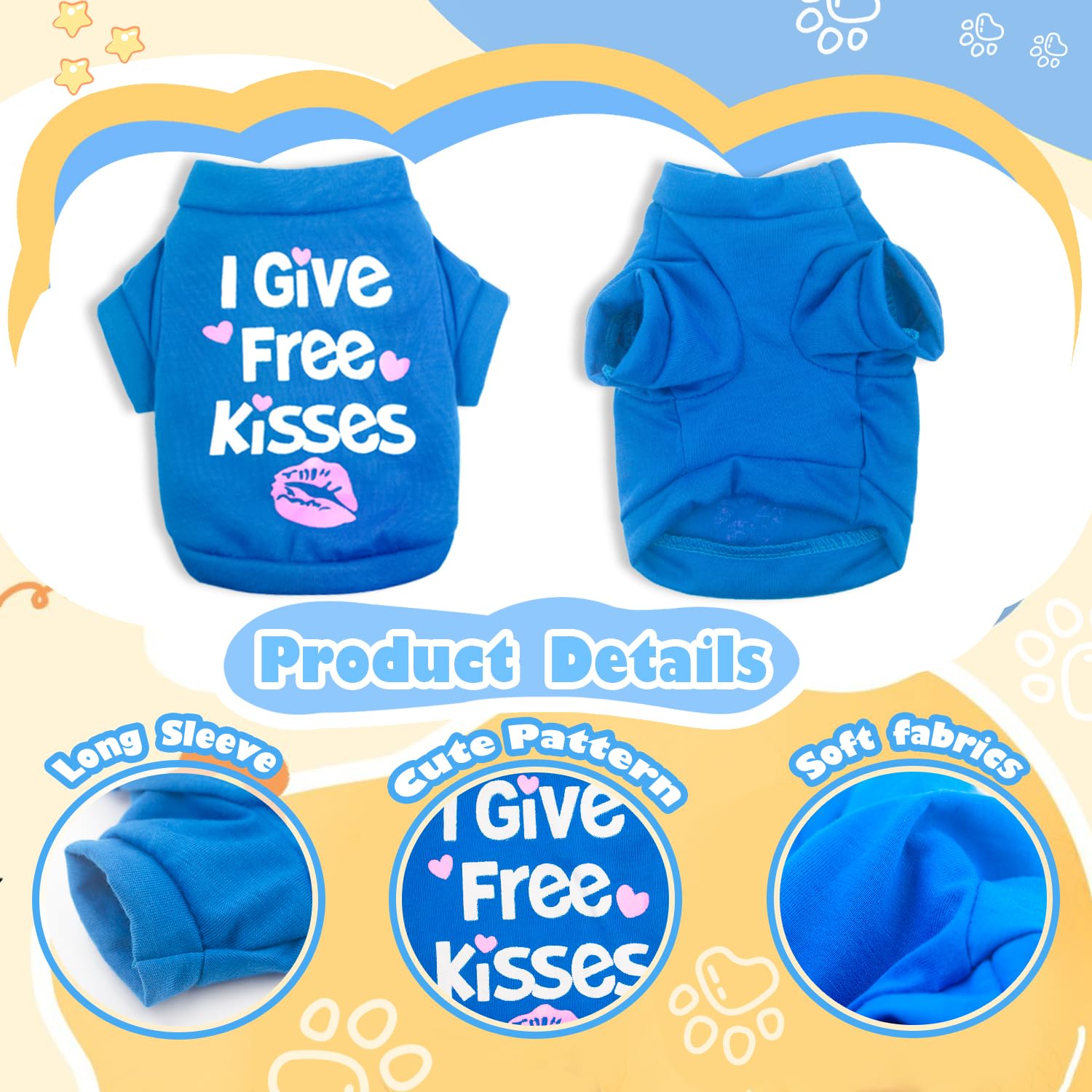 Kallfir's cutie, prenda ligera para verano, transpirable y cómoda para mascotas pequeñas.