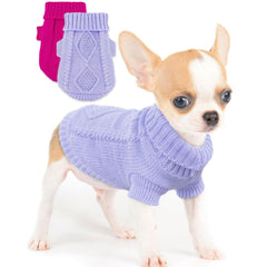 Kallfir's cutie sueter punto Chihuahua XXS, calor ligero para paseos fríos.