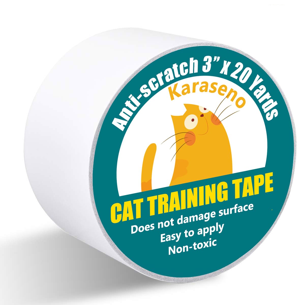 Karaseno cinta antiaranazos para gatos en sofá, protección discreta