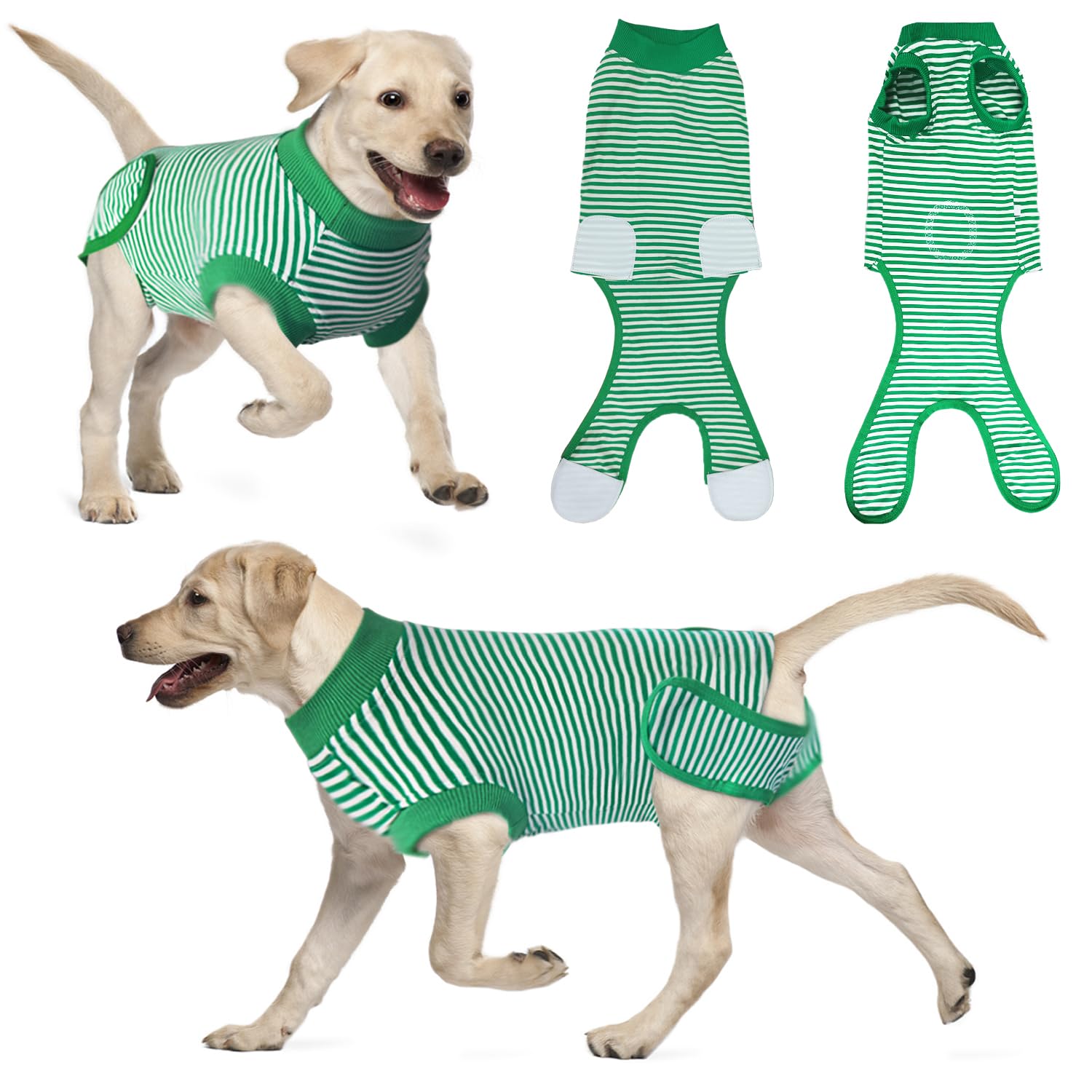 Karoku combinaison rétablissement chien : fermeture velcro pratique après chirurgie