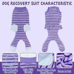KAROKU traje de recuperación para perros, vista lateral, diseño práctico