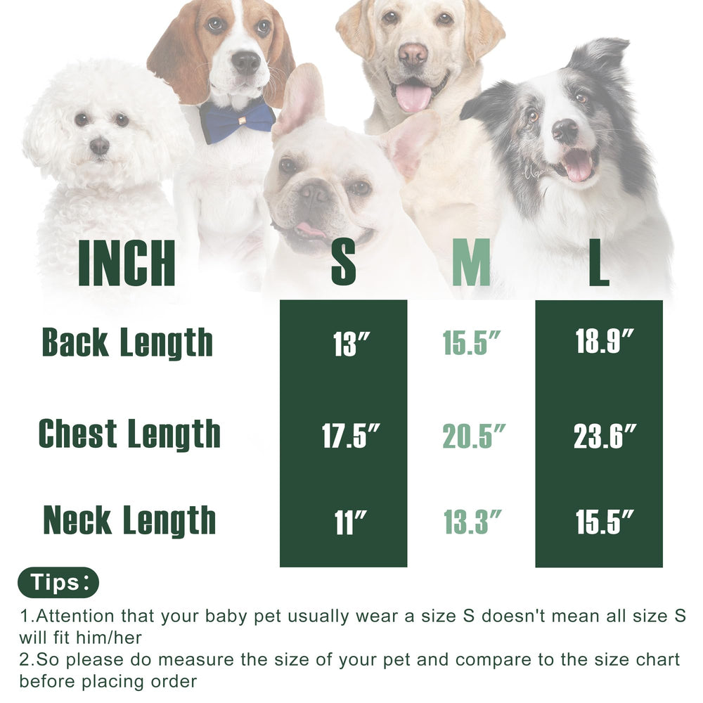 KAROKU suéter cuello alto para perros; protege cuello y pecho en frío