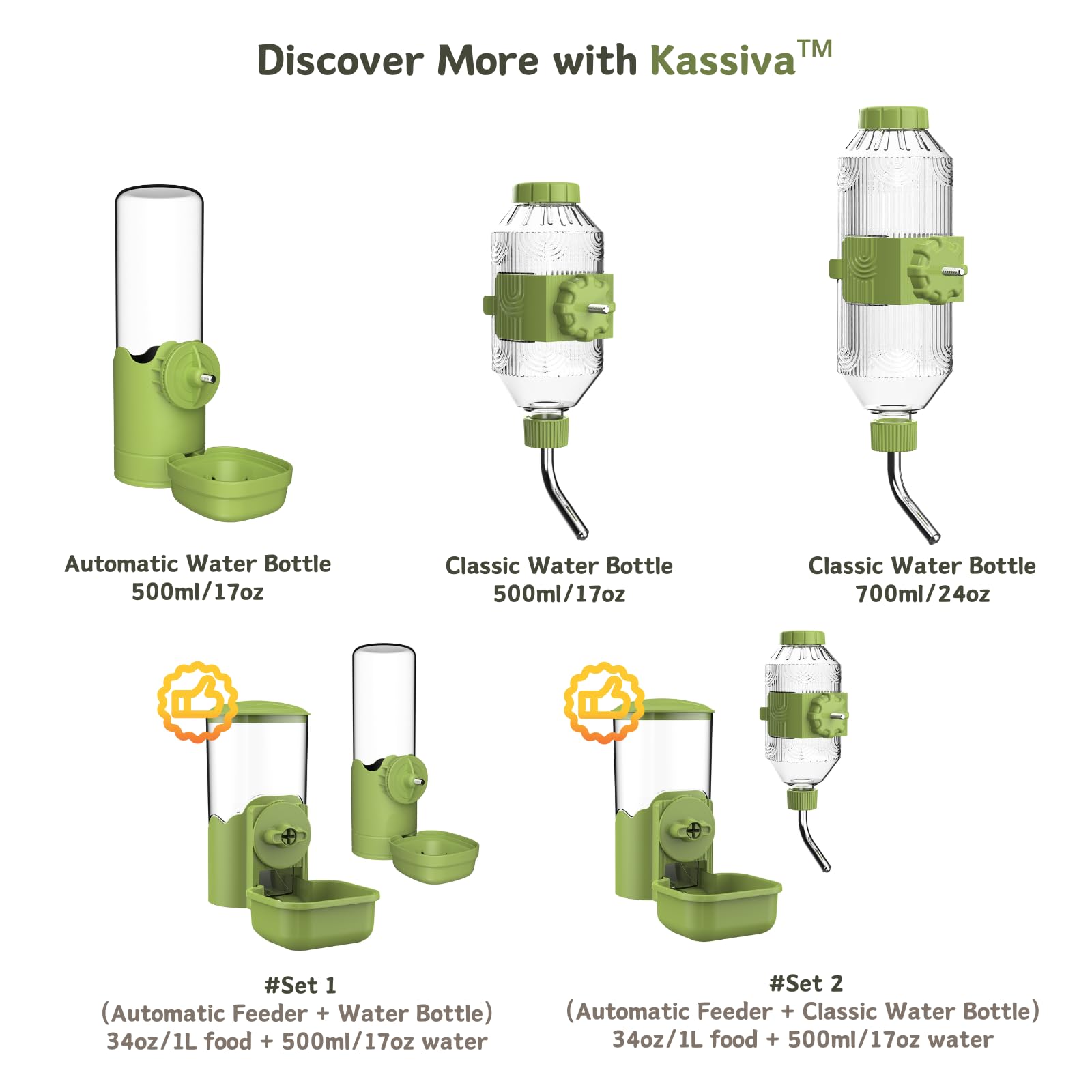 Kassiva diseño compacto para jaula, fácil de montar y limpiar.