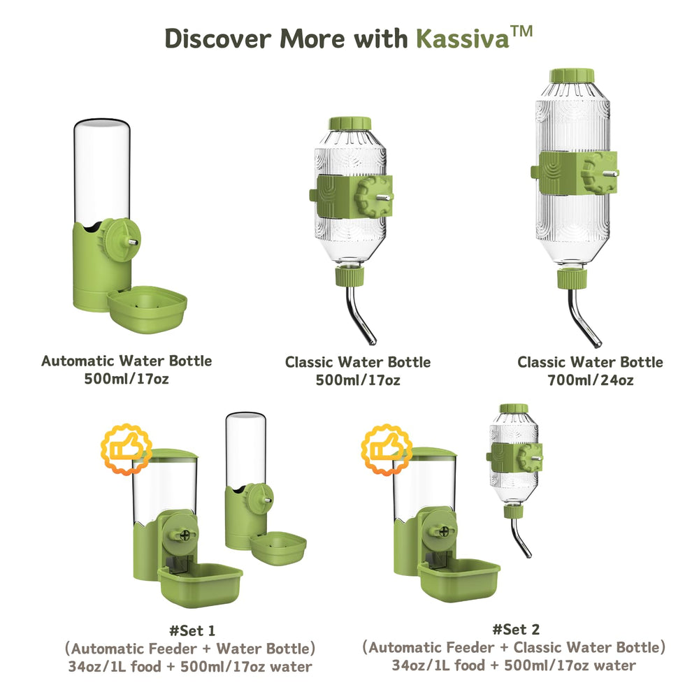 Kassiva diseño compacto para jaula, fácil de montar y limpiar.
