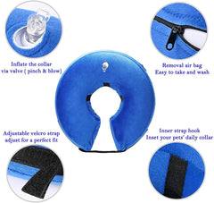 Katoggy collar inflable con sistema de velcro se ajusta fácilmente