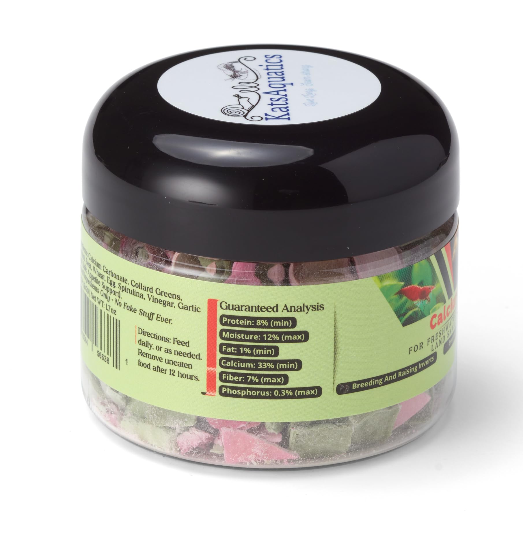 KatsAquatics Calcium + Nutrition, fórmula 100% natural para salud de invertebrados